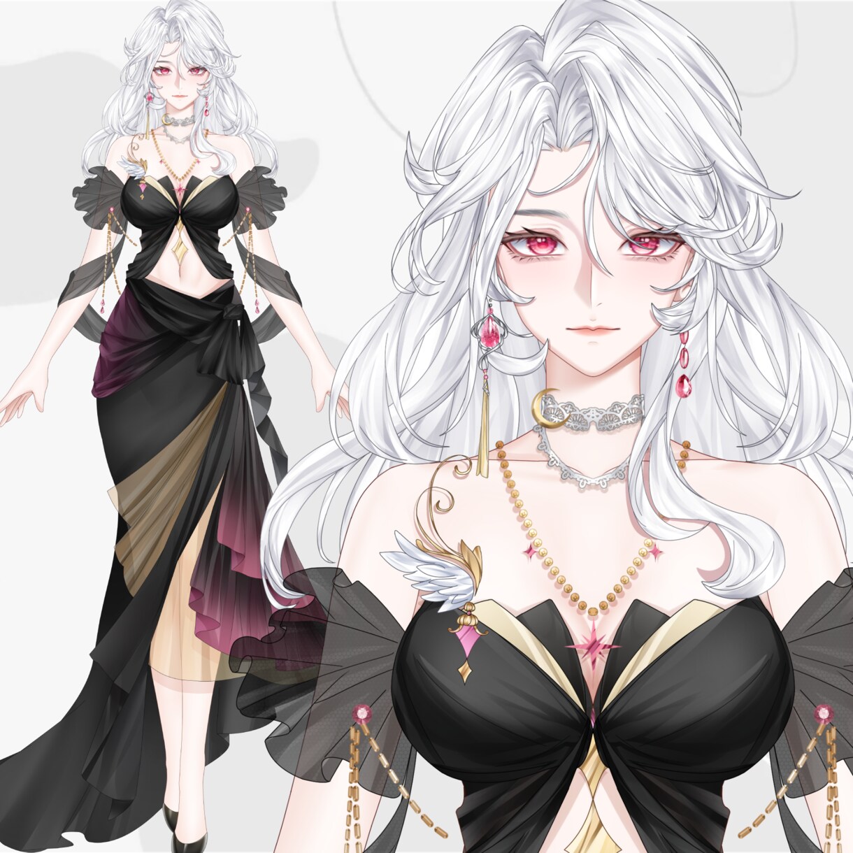 高精度・高複雑度Live2DVモデル制作します 立ち絵からモデリングまで一貫対応無制限修正・商用利用可 イメージ5