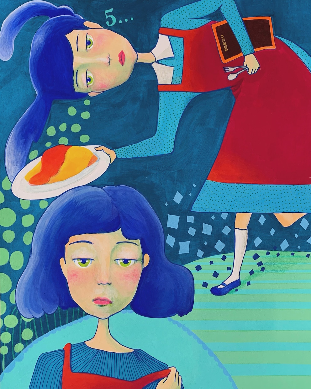 手描きの絵を描きます 展示用の絵画、本の挿絵などの原画を配送にて納品いたします。 イメージ5
