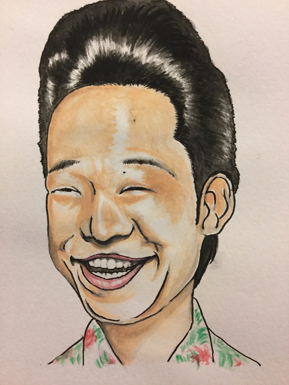 水彩の似顔絵を描きます 写真を元にポップに仕上げます。 イメージ5