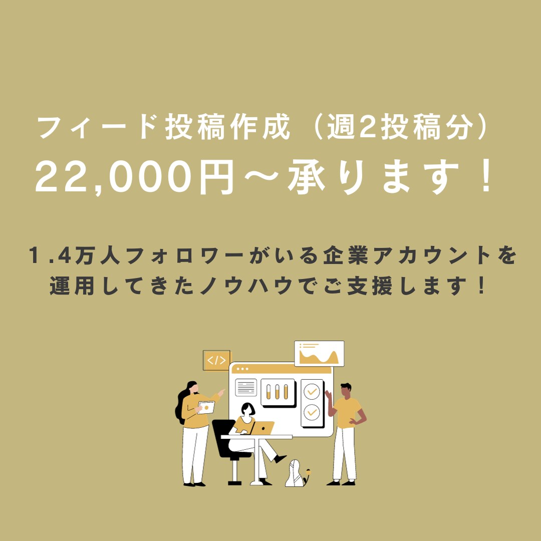 現役SNSマーケターがインスタ運用代行いたします 画像制作のみ、まるっと運用も可能！最適プランを提案！ イメージ3