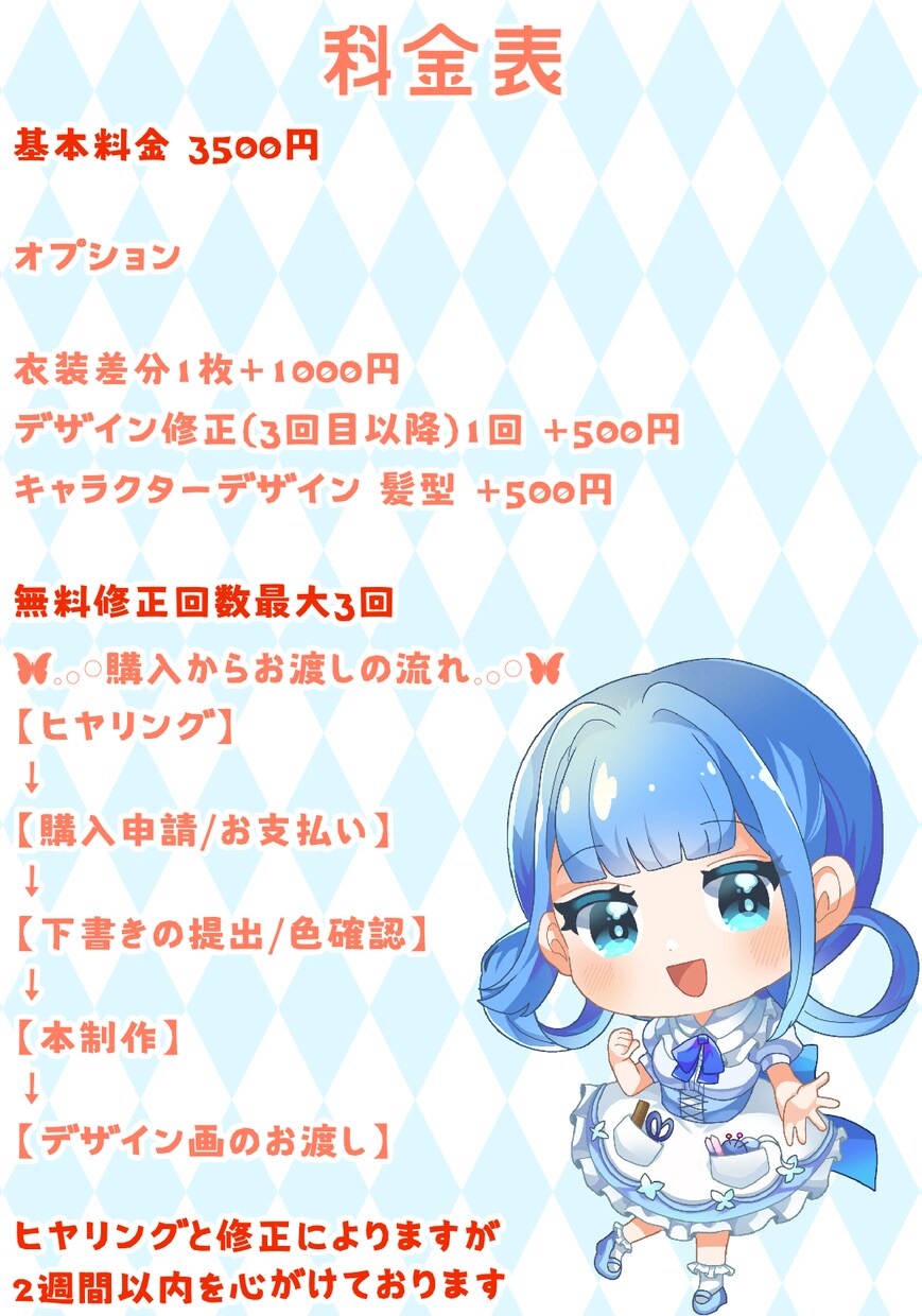 Vtuberさんの衣装デザインを作成します 理想の衣装で配信活動しませんか？ イメージ1