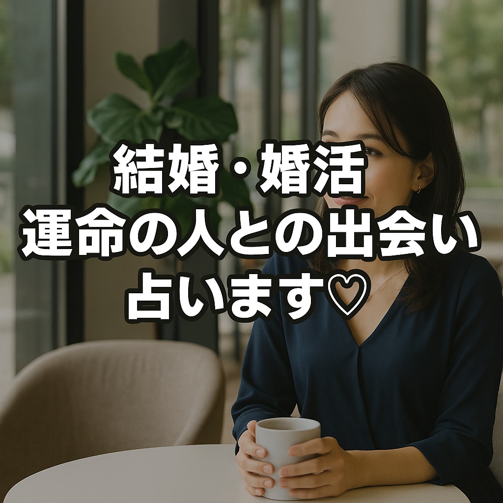 結婚・婚活⭐︎運命の人との出会いを占います 婚活中の方、結婚願望がある方や恋人との未来を知りたい方へ♡ イメージ9