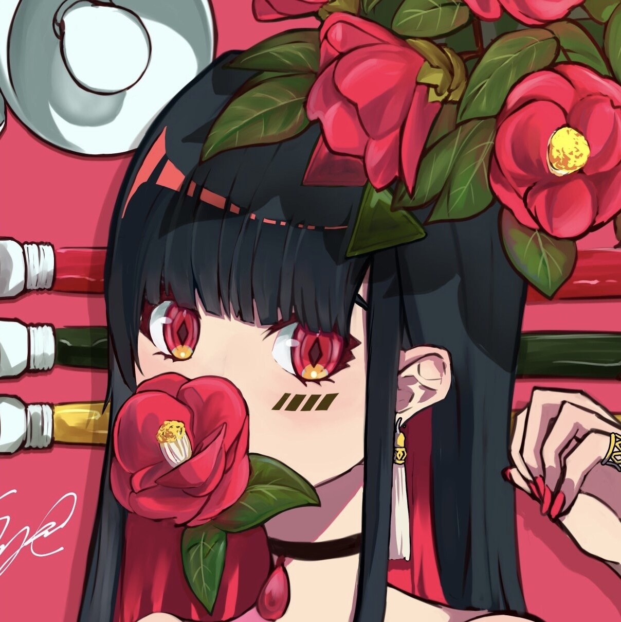 パッと目を引くアイコンお描きします 鮮やかな色彩で目を引くアイコンをお描きします❁プレゼントにも イメージ3