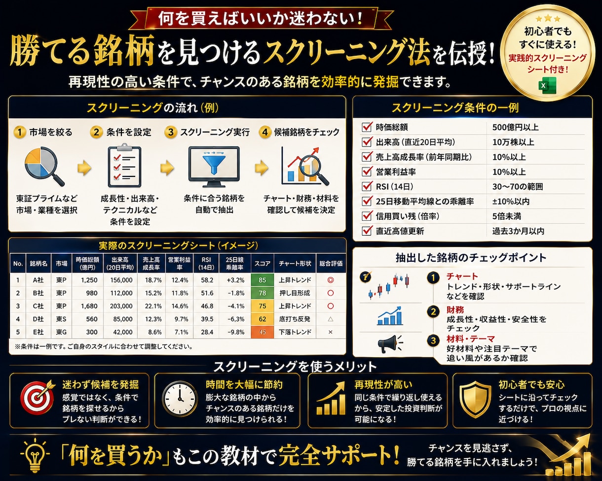 1日15分で勝てる 株式投資最強の手法教えます 感情で売買するのはもう終わり｜1日15分で判断できる「型」を イメージ7