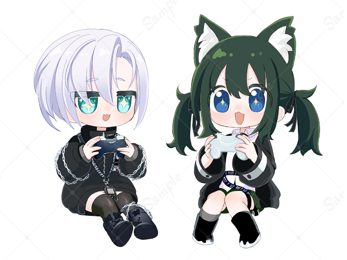 商用利用〇ちびキャラ、SDキャラ制作します 納品がはやい!キャラクターデザインを崩さずそのまま描きます! イメージ3
