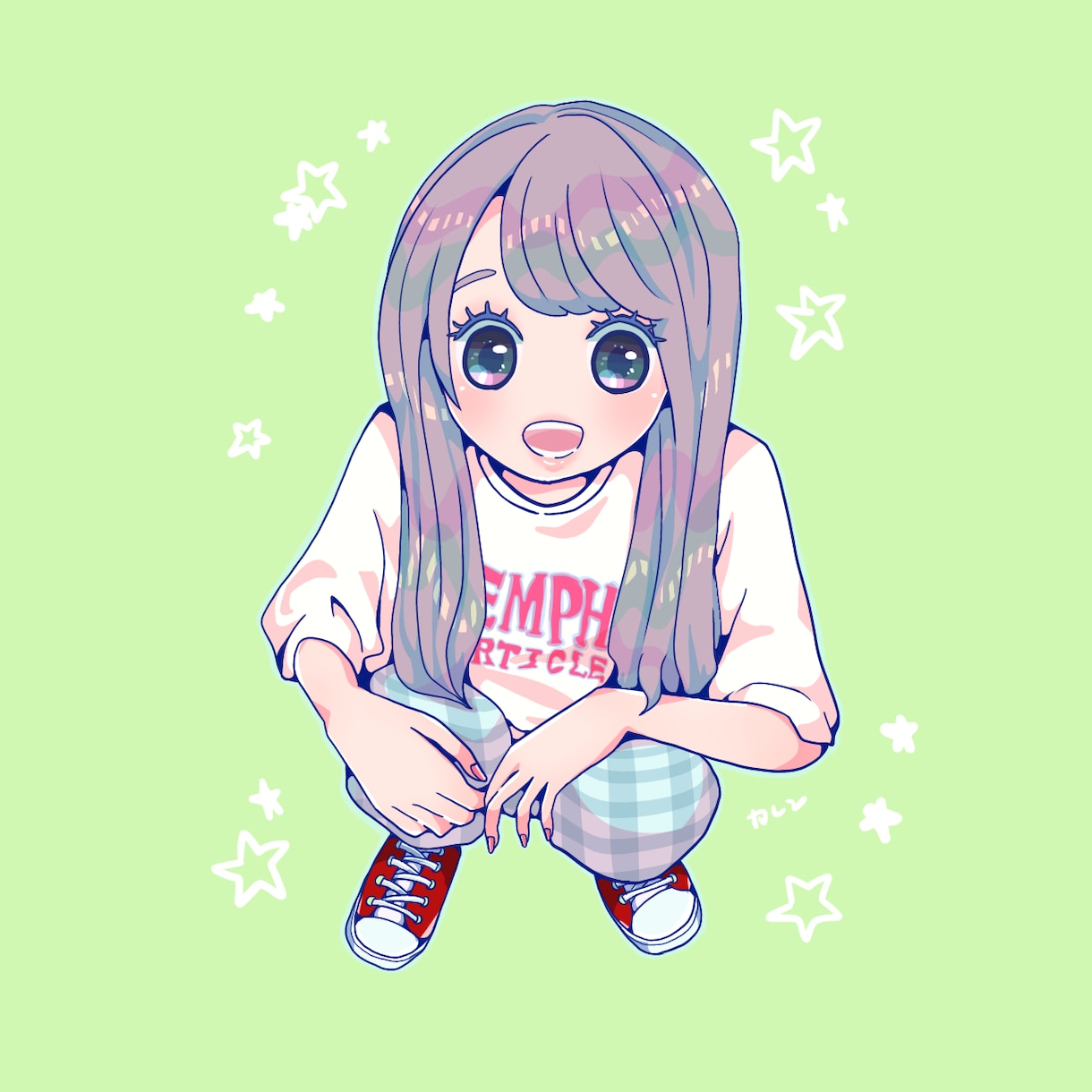 可愛い女の子イラスト作成します キラキラかわいい女の子が得意です！♡ イメージ4