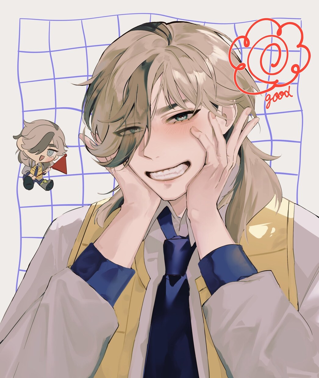 男の子のイラスト承ります 眼鏡男子のイラストが得意です。眼鏡男子はお任せ下さい! イメージ4