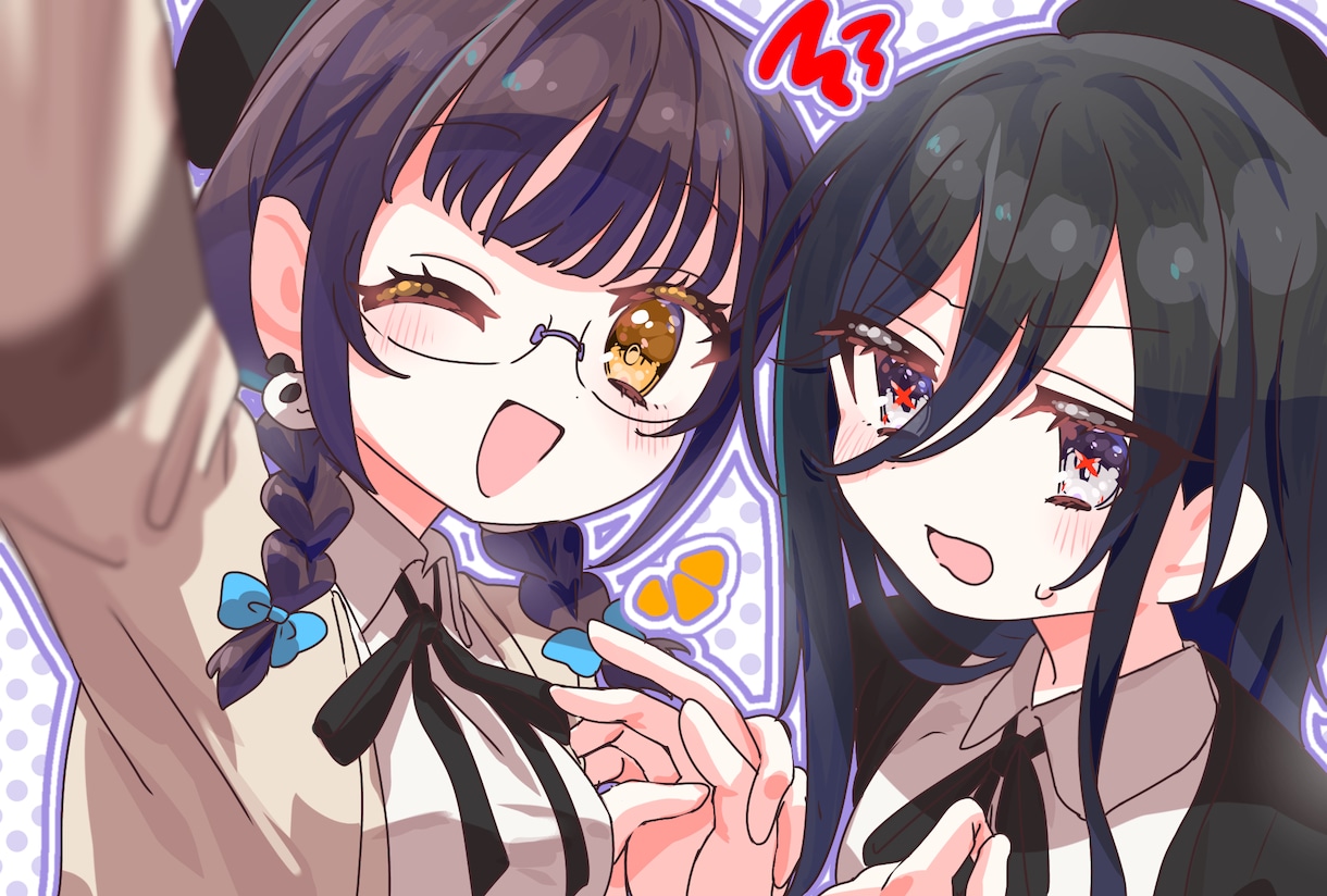 最短3日！二人以上の女の子イラストを描きます キラキラした可愛いイラストを素早く納品 イメージ2