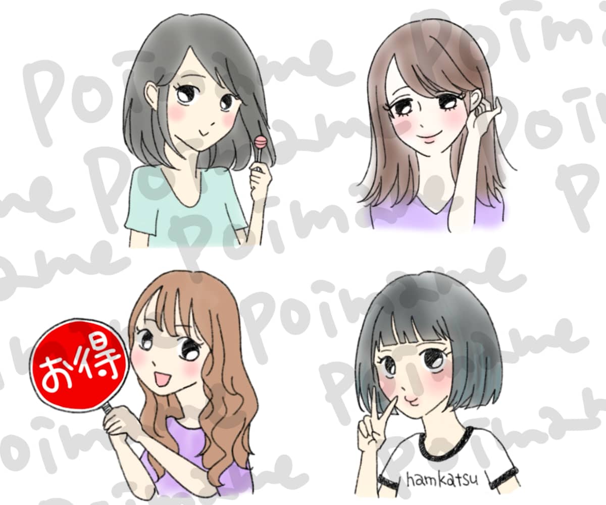 えんぴつ描き風のゆるい似顔絵を描きます ゆるーいオリジナルキャラクター イメージ4