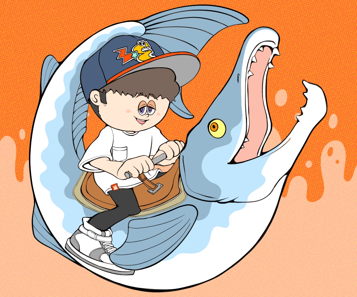個性◎ポップでかわいいカートゥーンイラスト描きます 人物•動物やモンスターまでご希望用途に合わせてイラスト制作 イメージ6