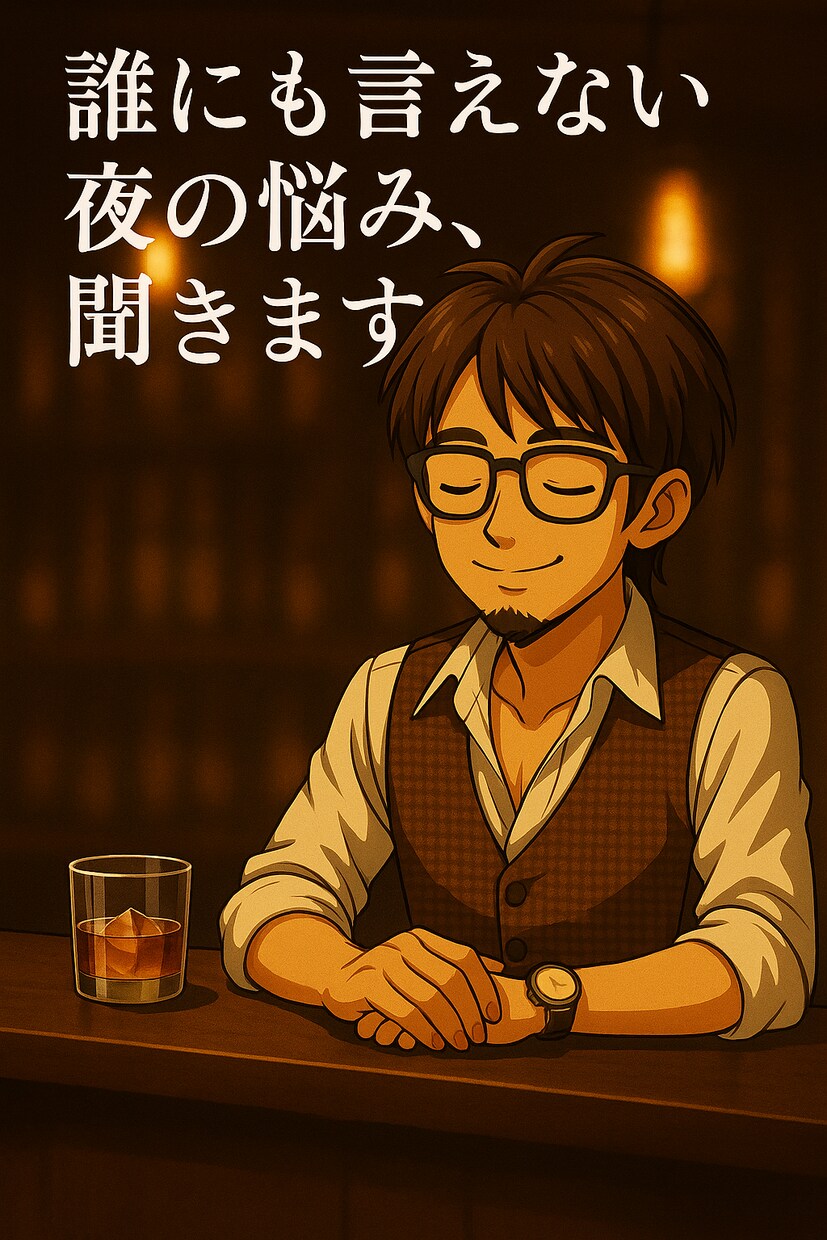 しんどい夜の悩み、恋愛も仕事も電話で聞きます 1分100円、今すぐ本音で話せます イメージ1