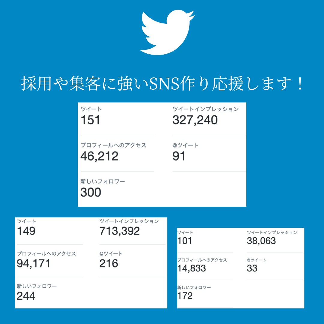 中小企業さん必見！あなたのTwitter運用します 初心者さんOK！アカウントの開設〜運用まで代行いたします イメージ2