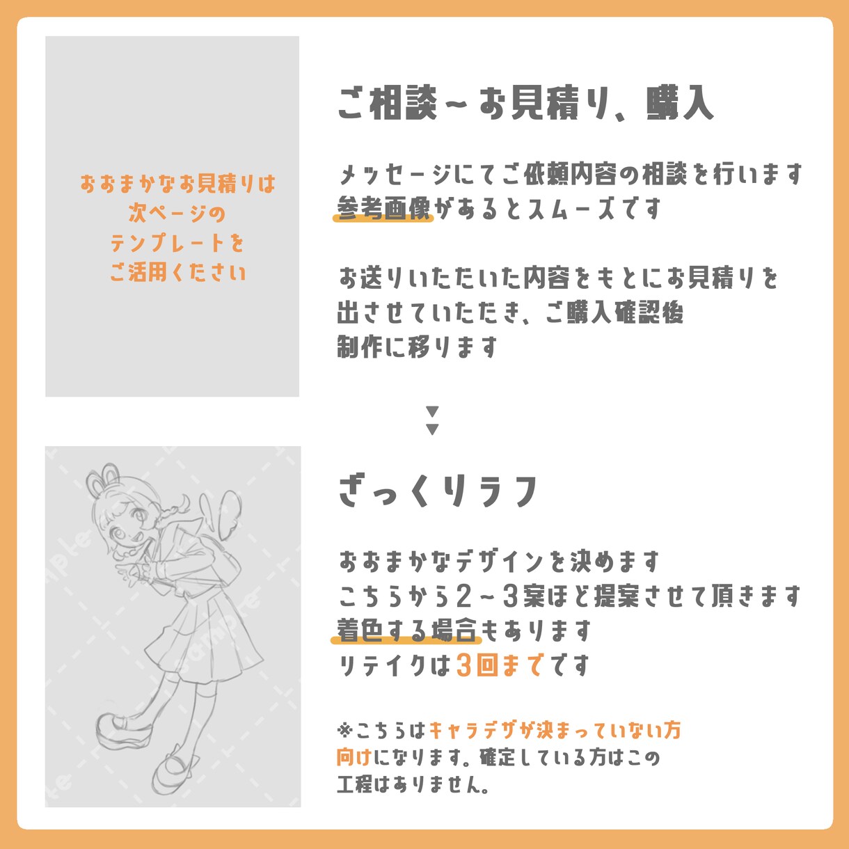 SNSアイコン・立ち絵などを作成します キャラクターデザインから対応○オリジナルイラストを作成します イメージ2