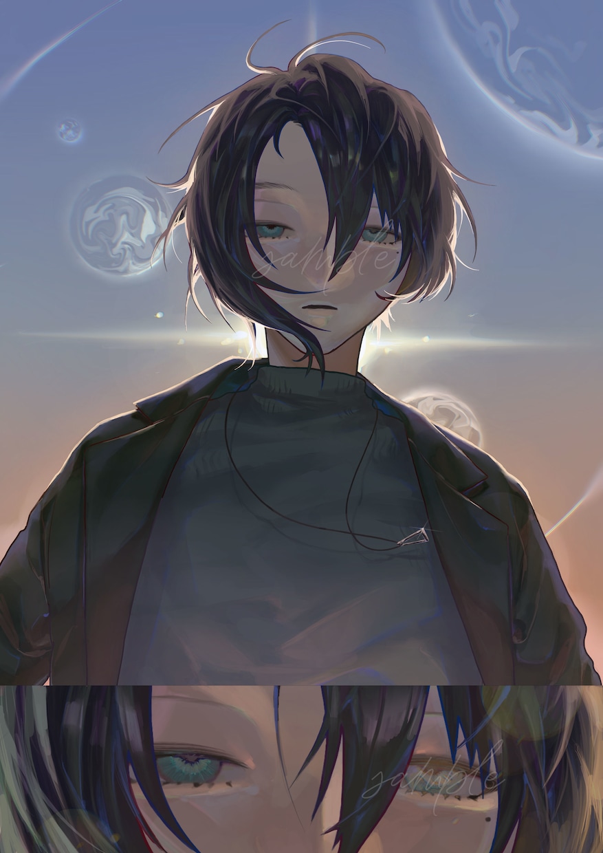 アンニュイな表情が魅力的なイラスト制作します あなたの大切なOCキャラ、私の世界観で表現します イメージ6