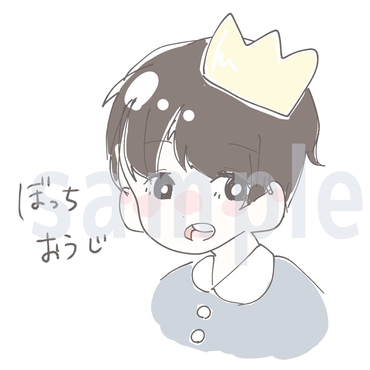 貴方だけのsns用のアイコン描きます sns用の簡単なアイコン作成致します イメージ5