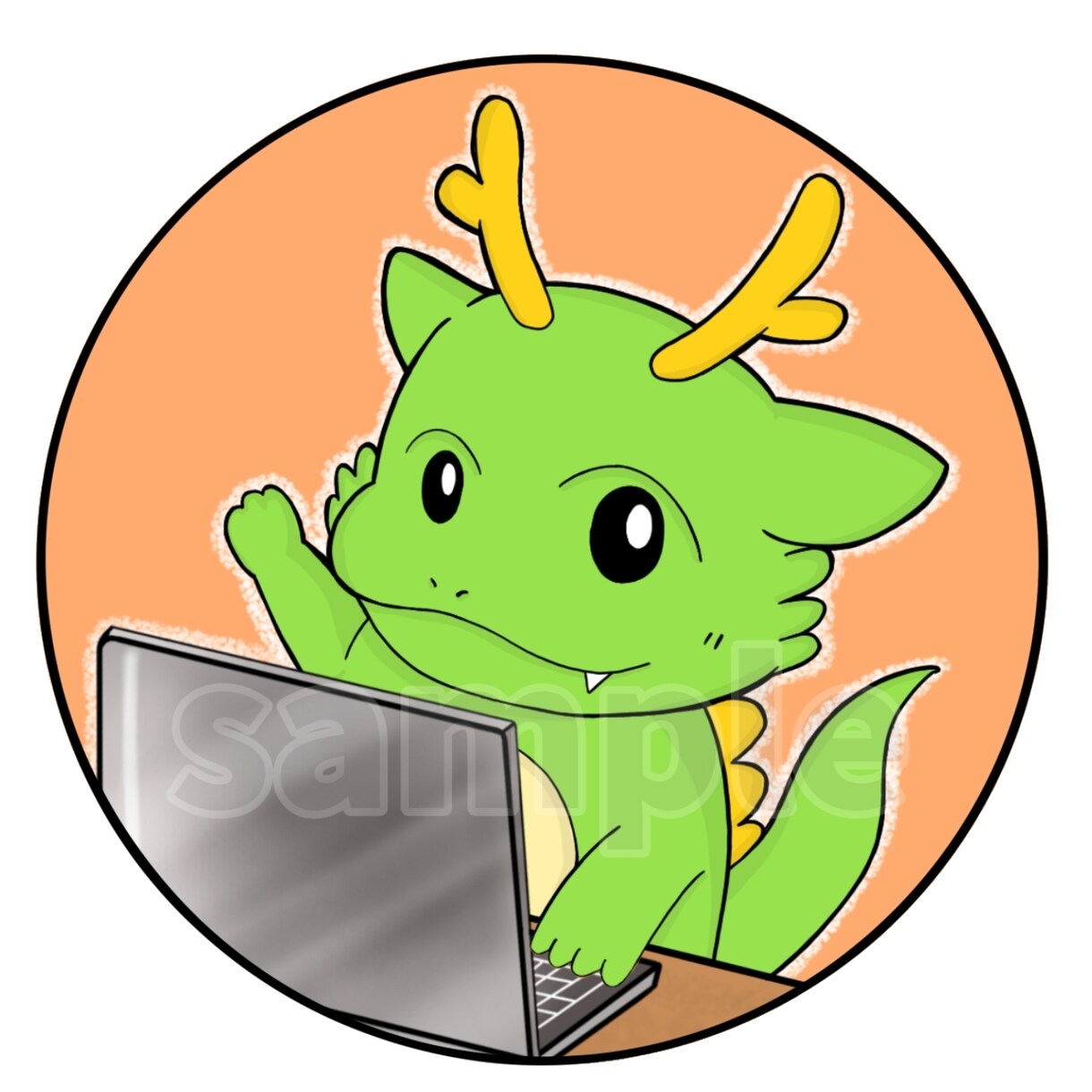 ポップでかわいい動物アイコンイラスト作成します 商用利用可！副業・ブログ・インスタ・Twitterと相性抜群 イメージ8