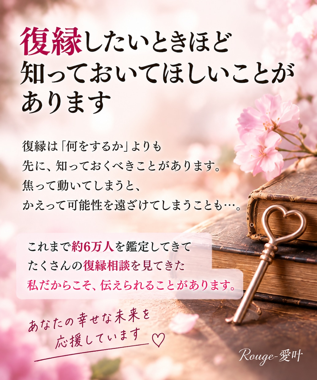 復縁するために今すべきことをお伝えします 鑑定実績6万人の愛叶が復縁の基本をまとめました イメージ3
