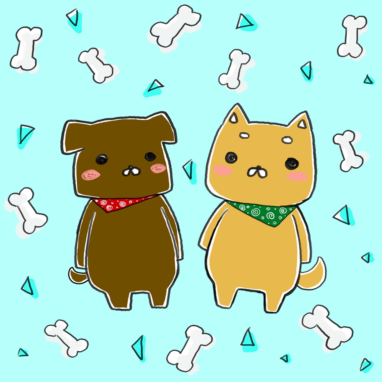 カラーイラストを提供します 動物のデフォルメされたイラストを制作します イメージ1