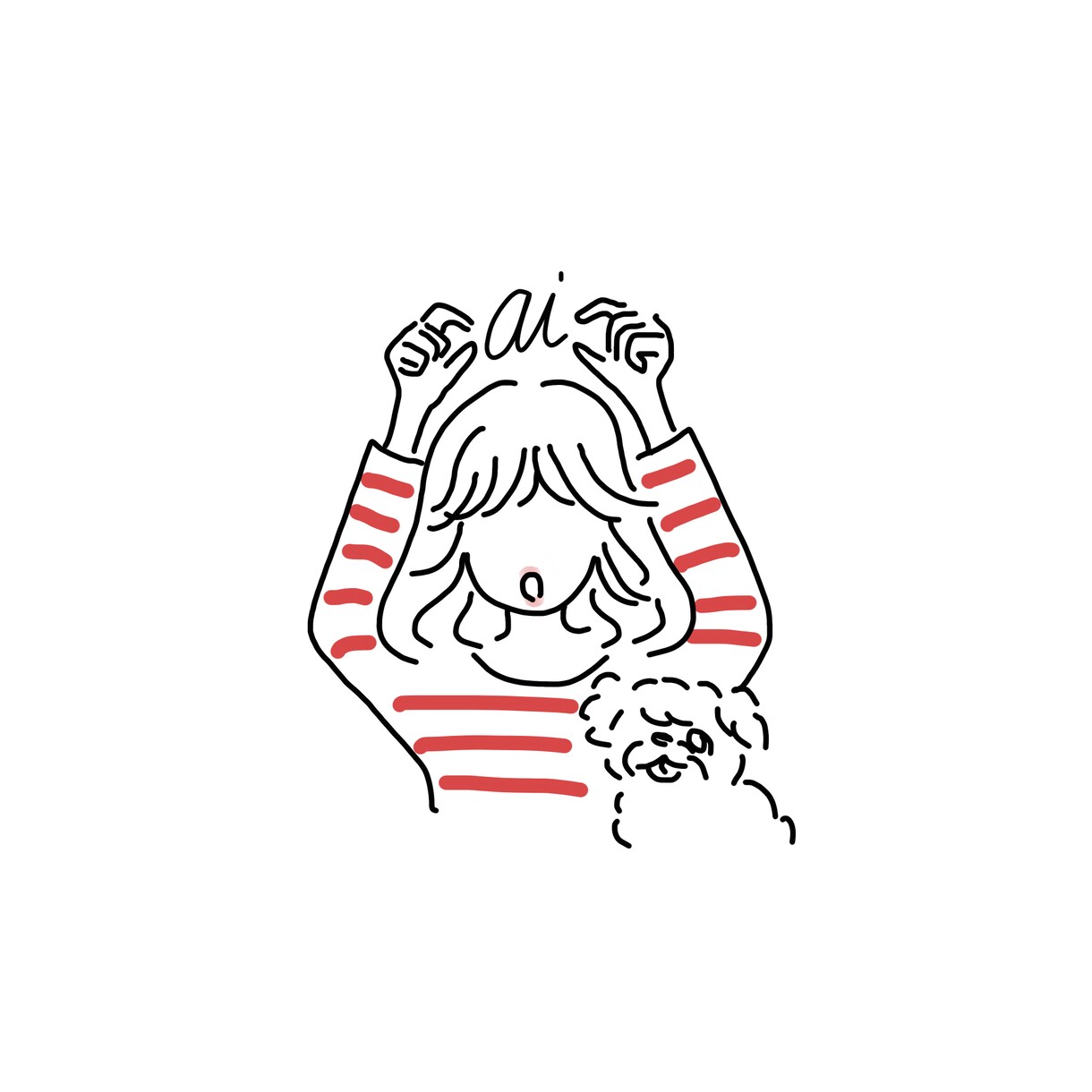インスタ等で使えるおしゃれシンプル線画を描きます 韓国風おしゃれ線画♡カラー2色orカラー1色+小物1点無料♪ イメージ8