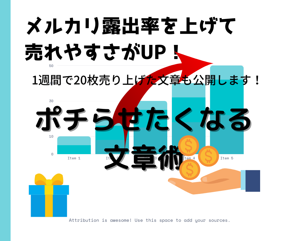 メルカリで売り上げをUPさせる文章術をお伝えします メルカリSEO対策で露出UP⇒売上UP文章術 イメージ1