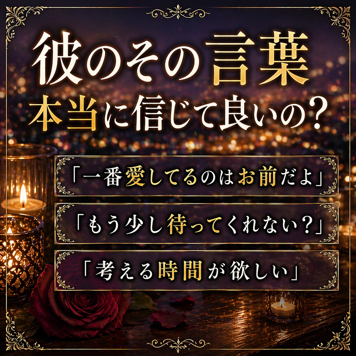 不倫】彼との関係は終わる？最終的にどうなるか視ます 最後に彼が選ぶのはあなた？それとも家庭？ イメージ2