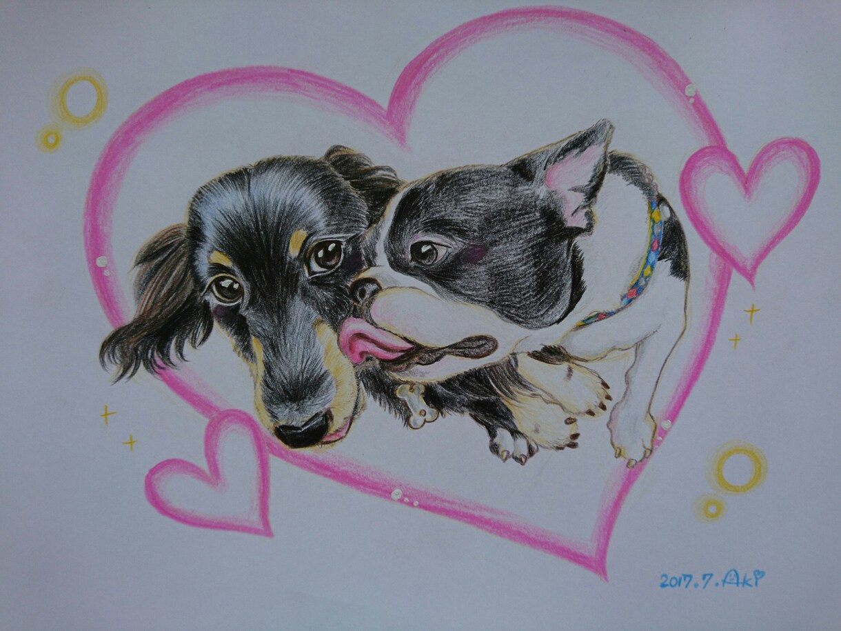 あなたの愛犬・愛猫を可愛い雰囲気で描かせて頂きます ☆お誕生日・イベント・プレゼントに♪ イメージ3
