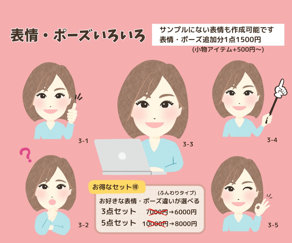 可愛くて似てる♪似顔絵アイコンお描きします あなたの魅力をほんわか可愛くデフォルメします(о´∀`о) イメージ5