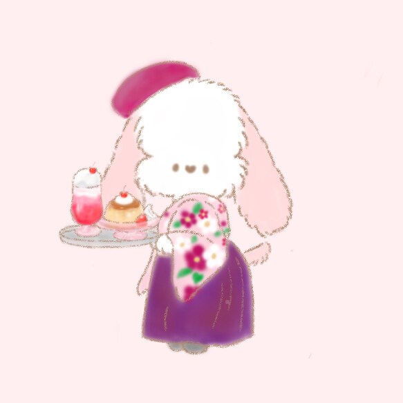 ほんわか癒される動物＋スイーツイラスト描きます 可愛いペットや手作りスイーツなどをほんわかイラストに♪ イメージ4