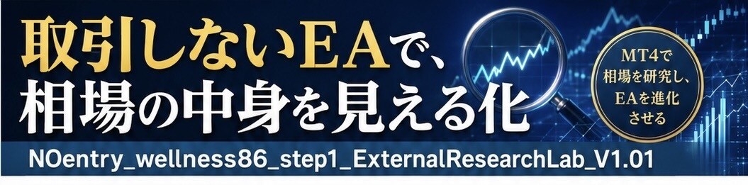 実運用で負ける…その原因を研究EAで可視化します EAが勝てない原因を研究する外付けEA｜仮想売買・CSV分析 イメージ2