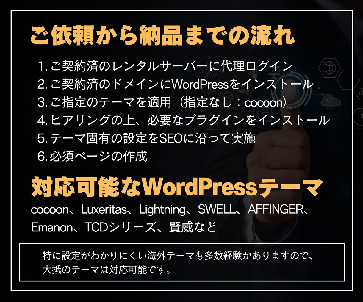 wordpressのインストール＋初期設定をします ブログ初心者さん向け！ブログ制作の専門家が代行します。 イメージ3
