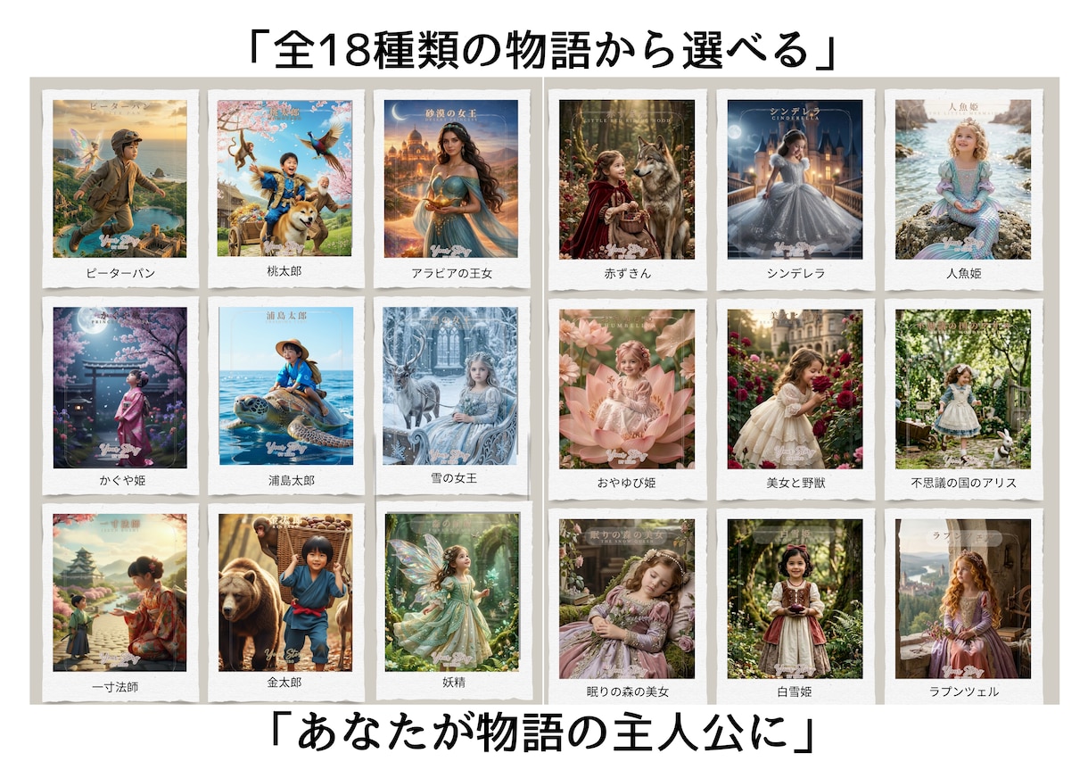 写真1枚で“お子さまが物語の主人公になります その1枚が、絵本の世界に変わります✨ イメージ1