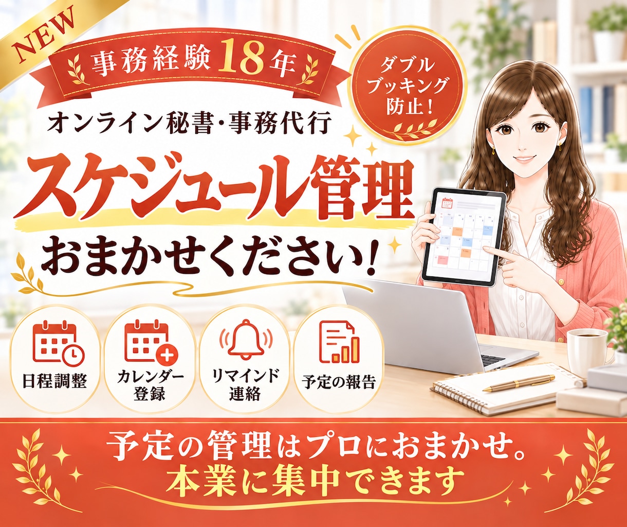 日程調整からリマインドまでスケジュール管理します ✨NEW✨ダブルブッキング防止｜Googleカレンダー対応 イメージ1