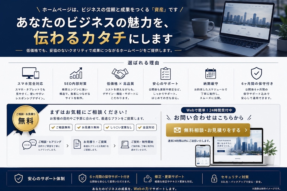 WordPressで5ページ5万円のHPを制作ます 初めてでも安心！構成から公開まで丸ごと対応 イメージ9