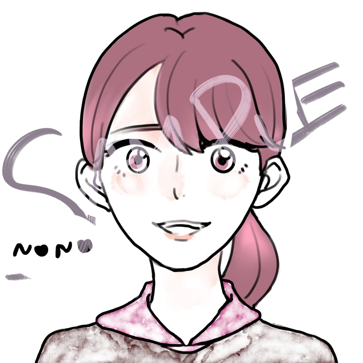 シンプルな似顔絵風のイラストお描きします 写真が無くても特徴だけで対応可! イメージ1