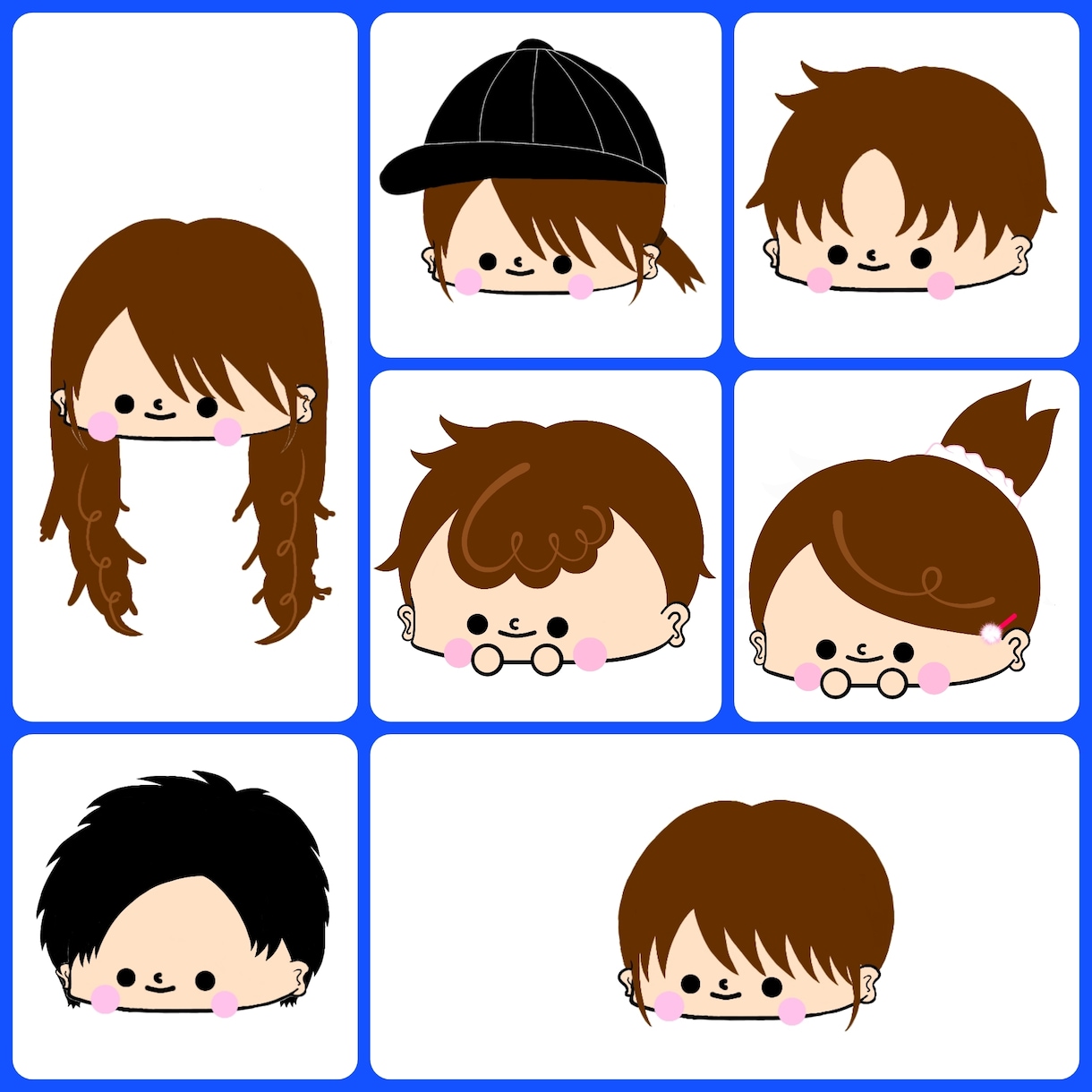 可愛い似顔絵アイコン作成します 可愛い似顔絵アイコン作成致します✵੯•`໒♥ イメージ2