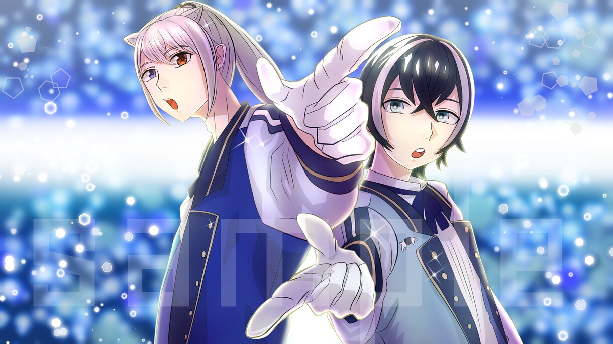 高品質！！【歌ってみたイラスト】描きます 歌ってみたのサムネ・オリジナルMVに是非！！ イメージ3