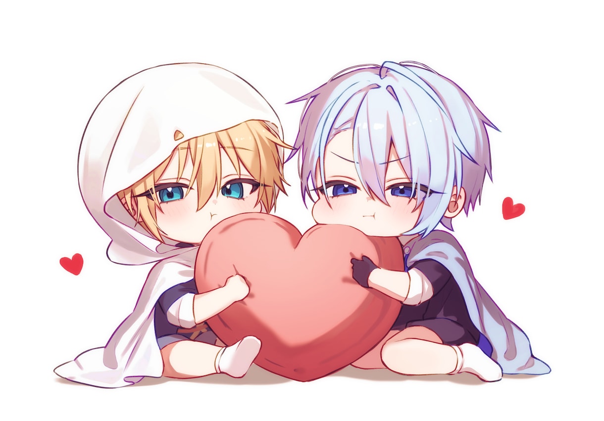 ぷにぷに可愛いSDイラスト描きます 男女どんなキャラクターでも幅広く対応 イメージ2