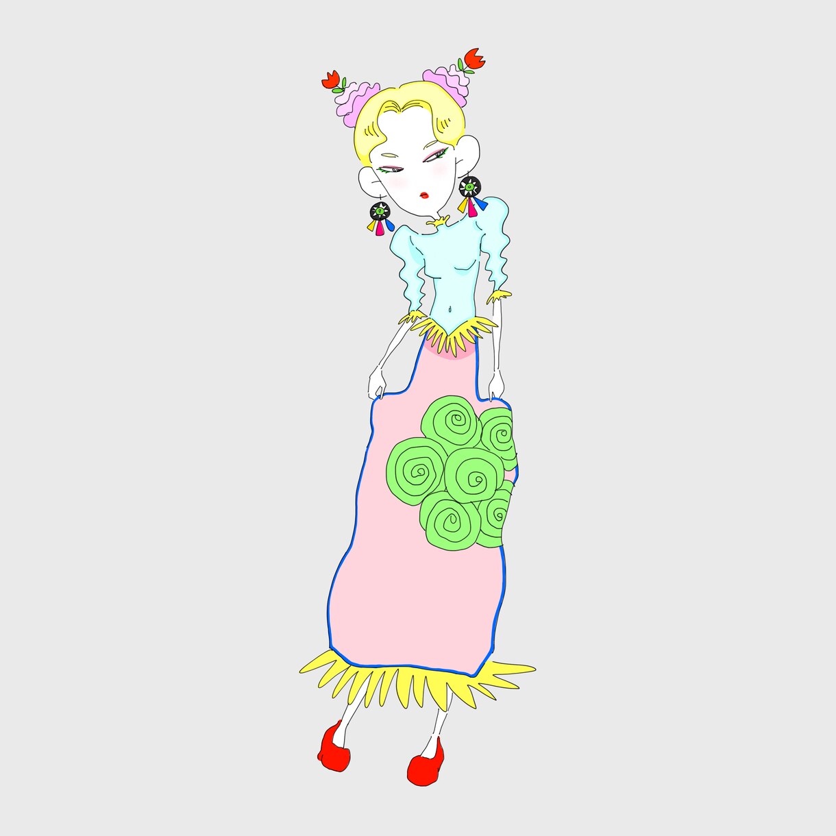 女の子のイラスト描きます プレゼントなどにいかがでしょうか イメージ1