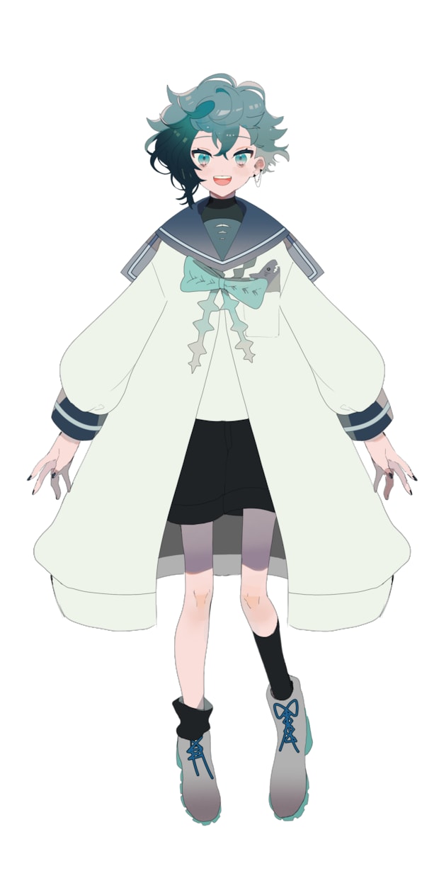 SD〜VTuber3面図パーツ分け描きます 空気感、存在感のあるイラスト作成いたします！ イメージ9
