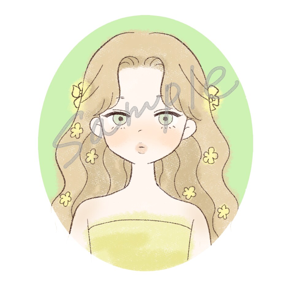 ゆるふわタッチで推しの似顔絵描きます 手書き風のふわっとしたタッチでおしゃれに仕上げます♡ イメージ1