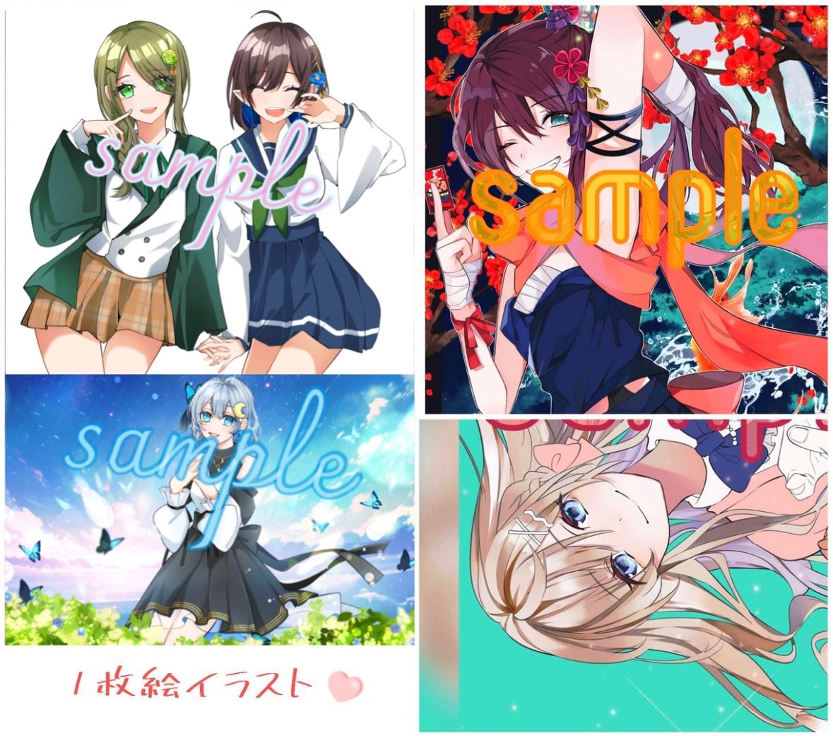 イラスト･夢絵・キャラデザ･SNSアイコン描きます イラスト(歌ってみたイラスト/創作/夢絵等)お任せください✧ イメージ5