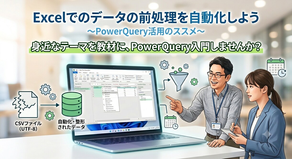 PowerQuery御指南します Excel PowerQuery活用のススメ イメージ1