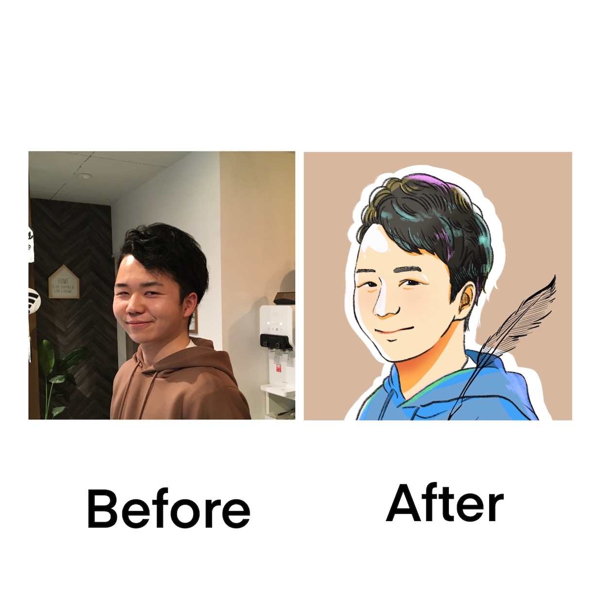 SNSアイコンイラストお描きします カラフルな”にじいろ”のイラストで癒しと元気をお届けします。 イメージ4