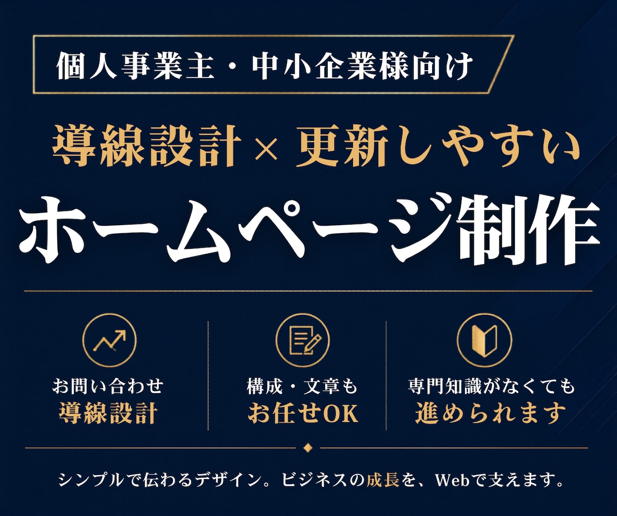 お問い合わせ導線を設計したホームページを制作します 丁寧なヒアリングから始めます。初めての方もご安心ください！ イメージ1