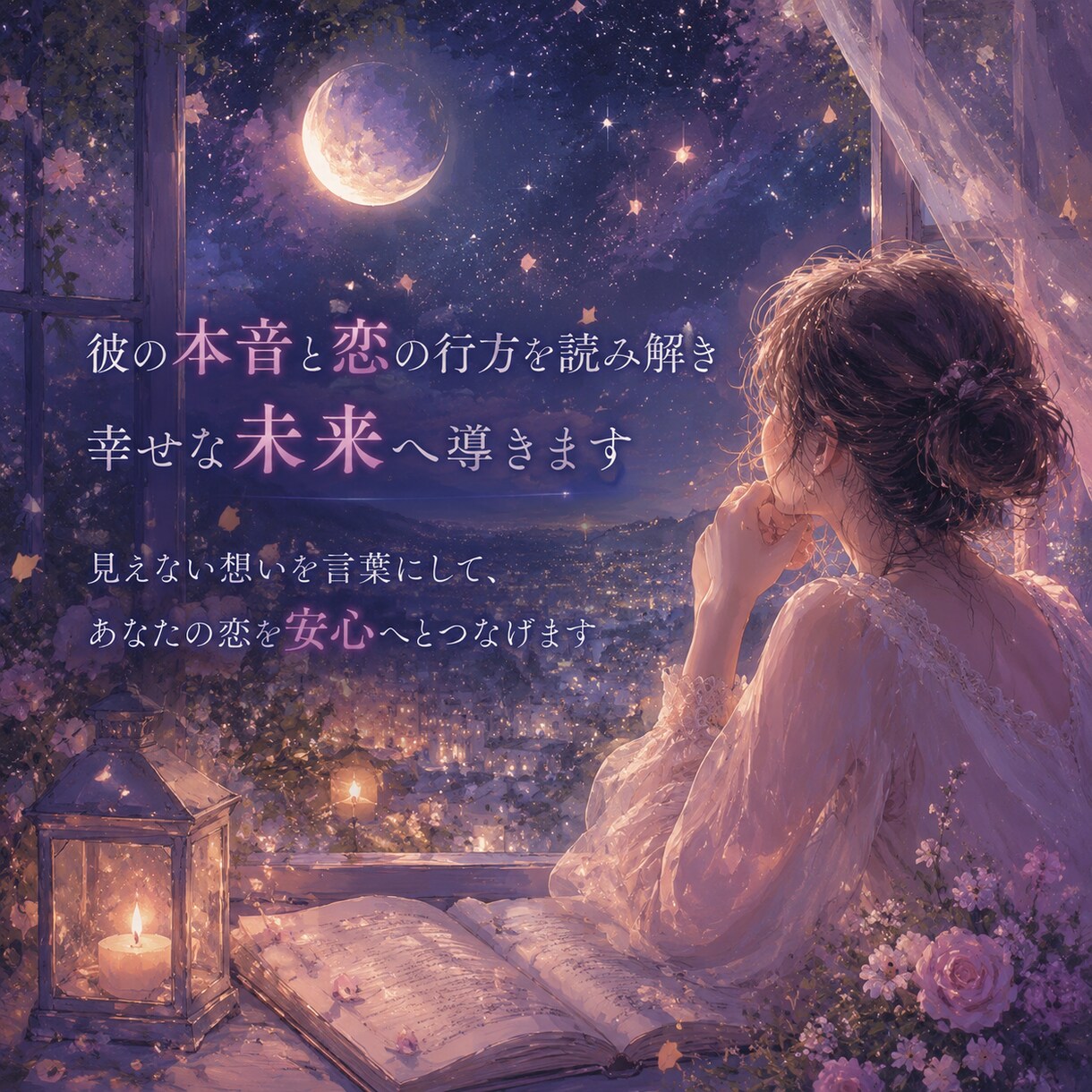 相手の本音と恋の行方を読み解き幸せな未来へ導きます 見えない想いを言葉にして、あなたの恋を安心へとつなげます イメージ1