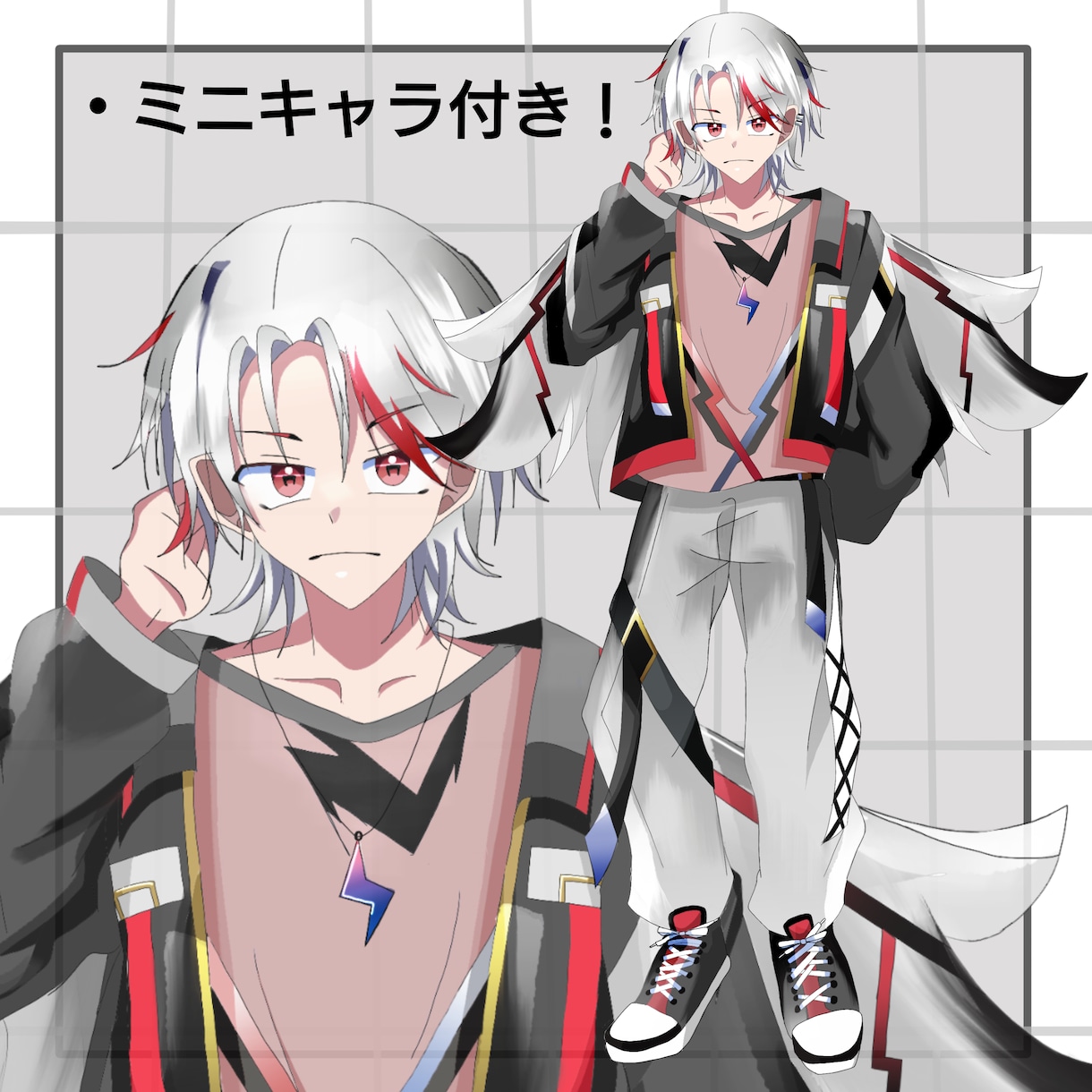 1点限りオリジナルキャラクターを販売します サイバー風のオリジナルデザインのキャラクターです。 イメージ1