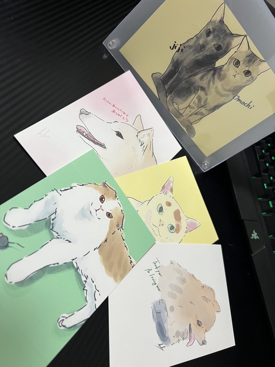 おうちの子を優しい雰囲気のイラストでお描きします 似顔絵・メモリアルギフトにも。 イメージ2