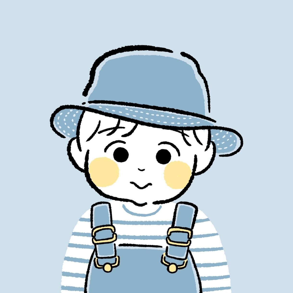 ブログSNS用｜シンプルなゆるかわアイコン描きます 商用OK！温かく優しいイメージが伝わるゆるイラストです イメージ5