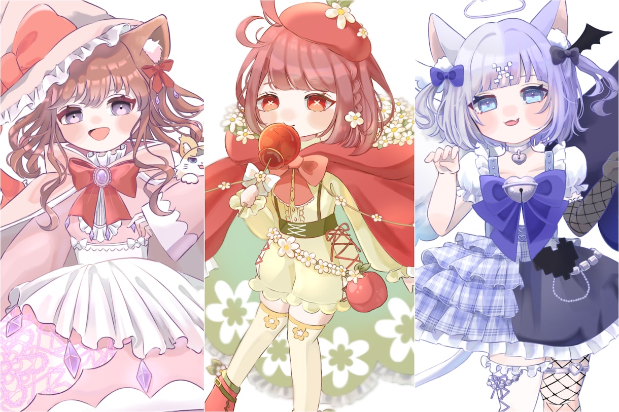 かわいいデフォルメ（SD）イラスト描きます 明るい色使いでさらに可愛さプラス！ラフ画修正無制限で安心 イメージ9