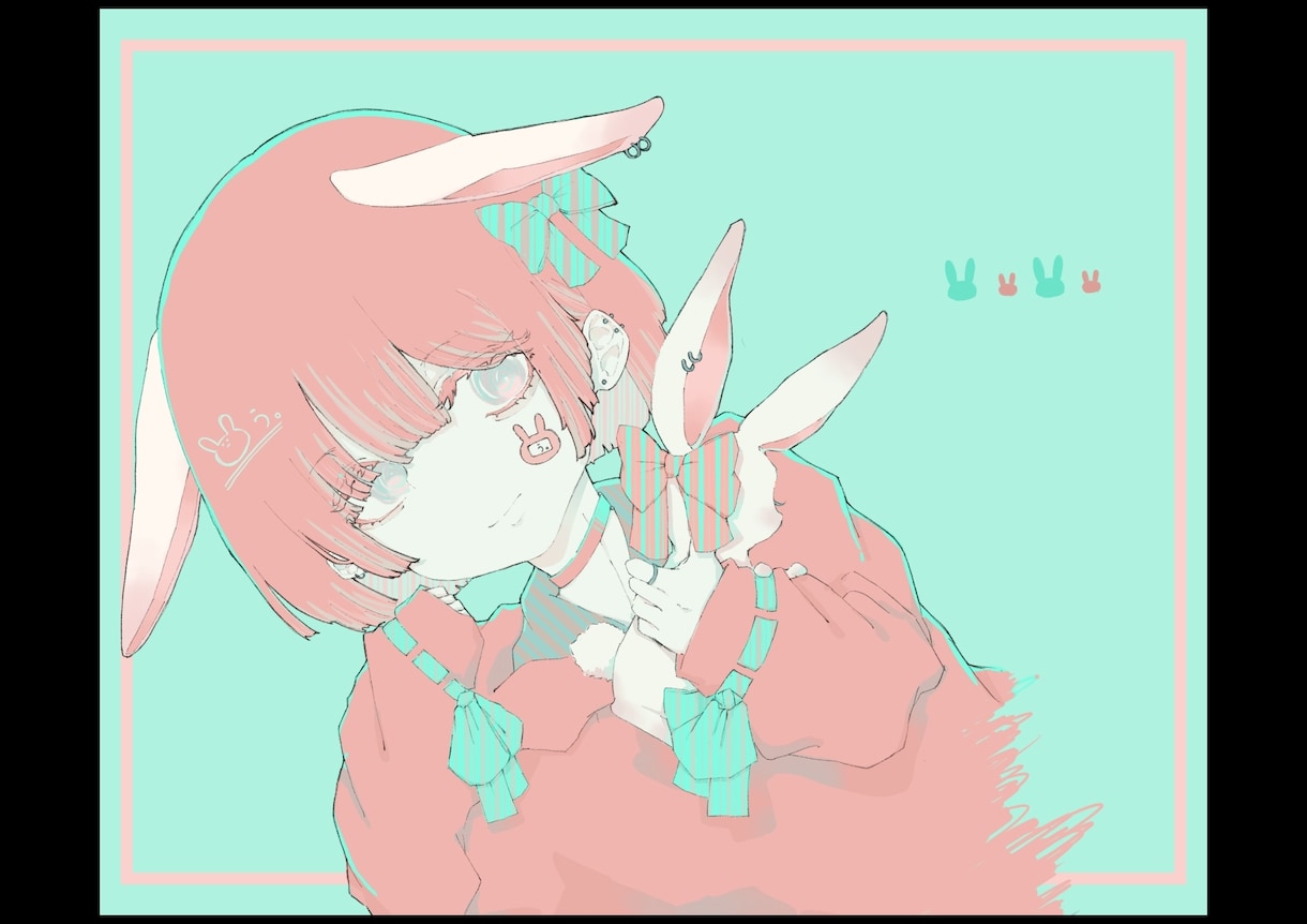 アイコン、ヘッダーなどのイラストを描きます 自分絵柄を気に入ってくれる方に、是非！ イメージ4